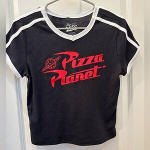 NWT Disney Pizza Planet Retro stripe T-Shirt - L